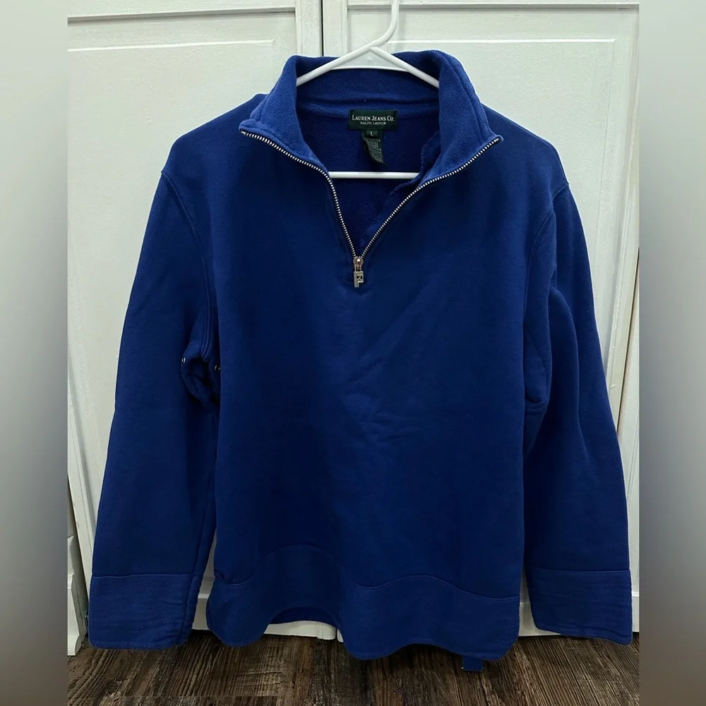 VINTAGE Lauren Jeans Co by Ralph Lauren quarter zip!! - Picture 2 of 9